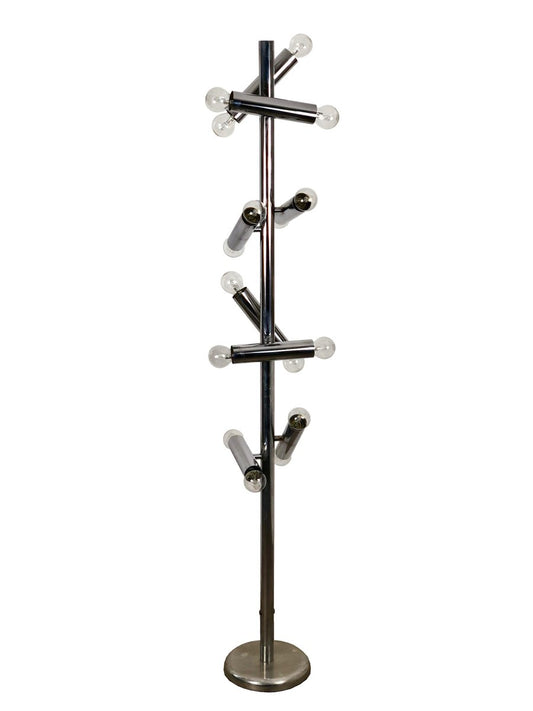 Chrome Floor Lamp from Stilux Milano, Italy, 1960s