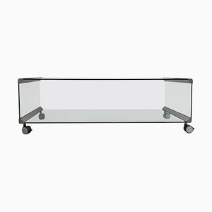 Chrome & Glass Coffee Table by Pierangelo Galotti for Galotti & Radice, 1975-LL-1425255