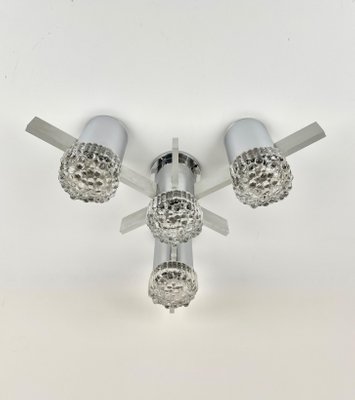 Chrome & Glass Sconce by Gaetano Sciolari, Italy, 1970s-LYQ-1171351