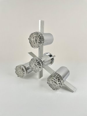 Chrome & Glass Sconce by Gaetano Sciolari, Italy, 1970s-LYQ-1171351