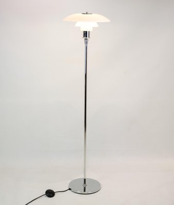 Chrome Model 3½-2½ Floor Lamp attributed to Poul Henningsen for Louis Poulsen, 1980-UY-1446579