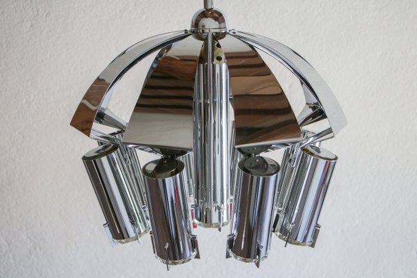 Chrome Pendant Lamp Attributed to Goffredo Reggiani, 1970s-MTX-959804