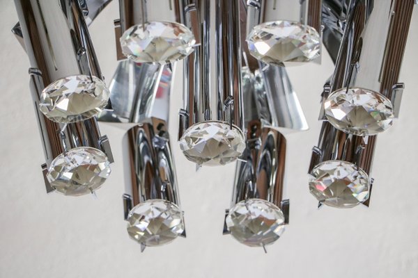 Chrome Pendant Lamp Attributed to Goffredo Reggiani, 1970s-MTX-959804