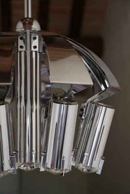 Chrome Pendant Lamp Attributed to Goffredo Reggiani, 1970s-MTX-959804