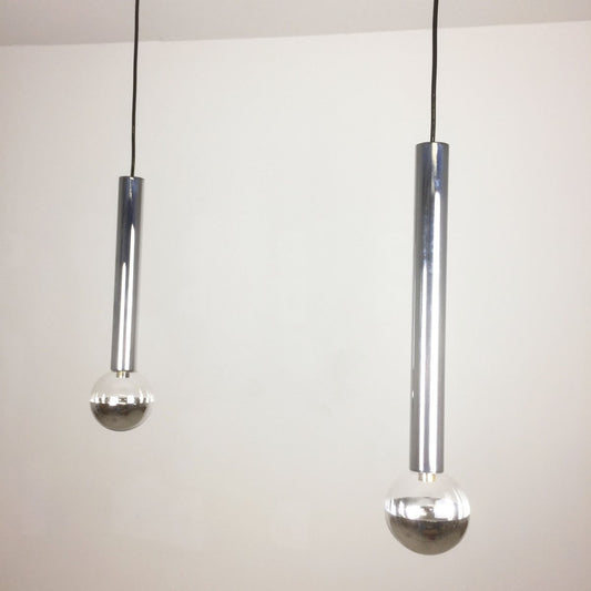 Chrome Pendants by Motoko Ishi for Staff, 1970s, Set of 2