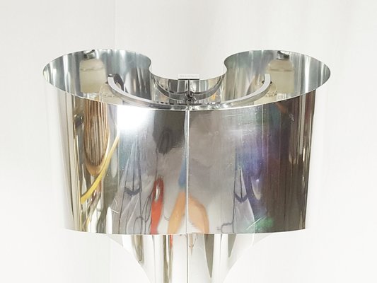 Chrome Plated and Painted Metal Spinnaker Table Lamp by C. Corsini, G. Wiskemann for Stilnovo, 1968-RD-1820789