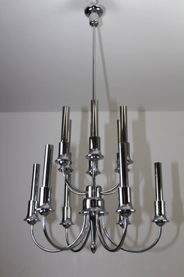 Chrome-Plated Chandelier, 1920s-ZWH-746472