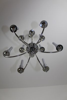 Chrome-Plated Chandelier, 1920s-ZWH-746472