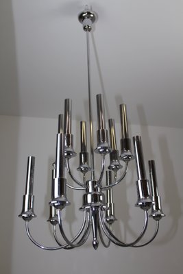 Chrome-Plated Chandelier, 1920s-ZWH-746472