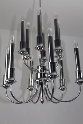 Chrome-Plated Chandelier, 1920s-ZWH-746472