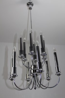 Chrome-Plated Chandelier, 1920s-ZWH-746472