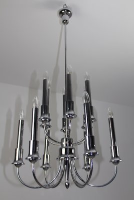 Chrome-Plated Chandelier, 1920s-ZWH-746472