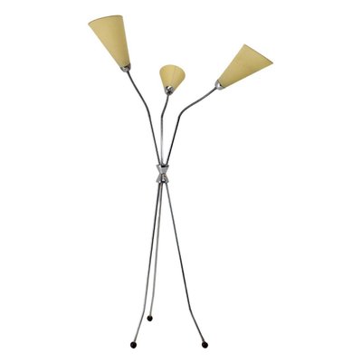 Chrome Plated Floor Lamp, Czechoslovakia, 1960s-TZ-1062770