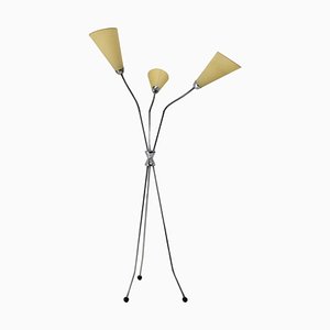 Chrome Plated Floor Lamp, Czechoslovakia, 1960s-TZ-1062770