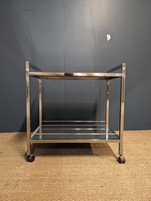 Chrome-Plated Serving Trolley, 1970s-HLV-1757738