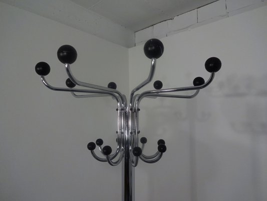 Chrome Plated Steel Tubular Coat Rack, 1940s-RDW-562634