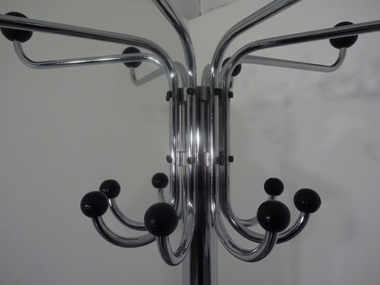 Chrome Plated Steel Tubular Coat Rack, 1940s-RDW-562634