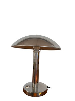 Chrome-Plated Table Lamp attributed to Josef Hurka for Napako, 1940s-SEI-1718305