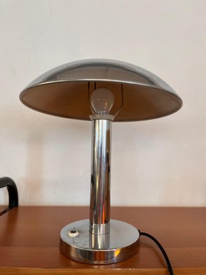 Chrome-Plated Table Lamp attributed to Josef Hurka for Napako, 1940s-SEI-1718305