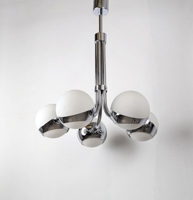 Chrome Space Chandelier from Stilnovo, 1960s-JJT-1691368