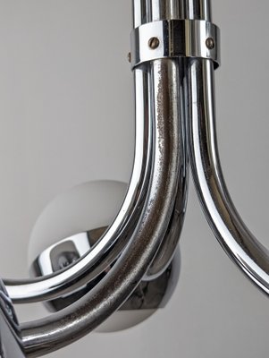 Chrome Space Chandelier from Stilnovo, 1960s-JJT-1691368