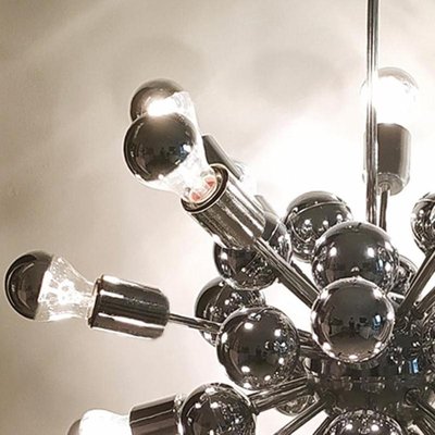 Chrome Sputnik Ceiling Lamp by Goffredo Reggiani, Italy, 1970s-QGR-1167378