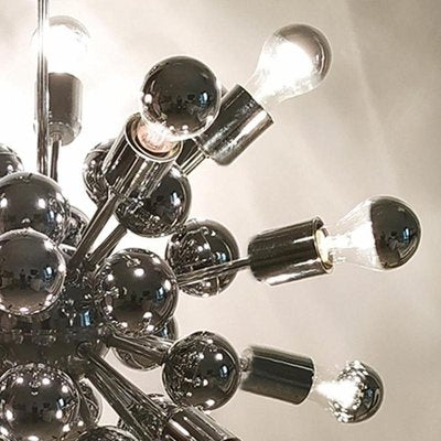 Chrome Sputnik Ceiling Lamp by Goffredo Reggiani, Italy, 1970s-QGR-1167378