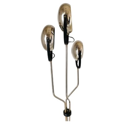 Chrome Steel Floor Lamp with Three Adjustable Light Points from Reggiani, 1960s-TOI-1749581