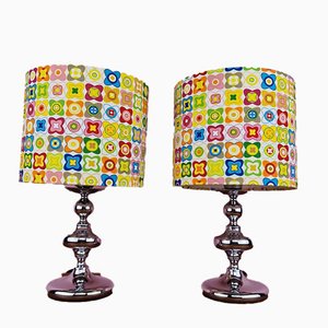 Chrome Table Lamps from Kaiser Essen, 1970s, Set of 2-ZPB-1073124