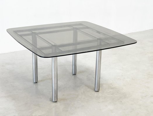 Chrome Tubular Dining Table, 1970s-XLH-1814047