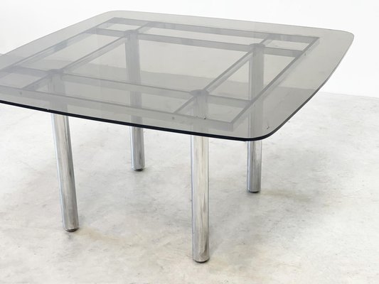 Chrome Tubular Dining Table, 1970s-XLH-1814047