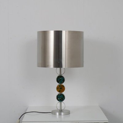 Chrome with Glass Table Lamp by Nanny Still for Raak, Netherlands, 1970s-GG-715806