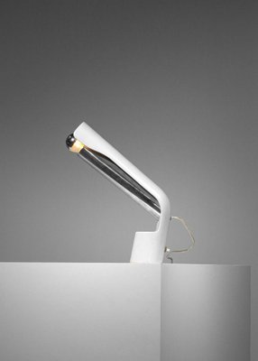 Chromed and Lacquered Metal Pugno Table Lamp by Richard Carruthers for Fontana Arte, 1970s-YU-1801527