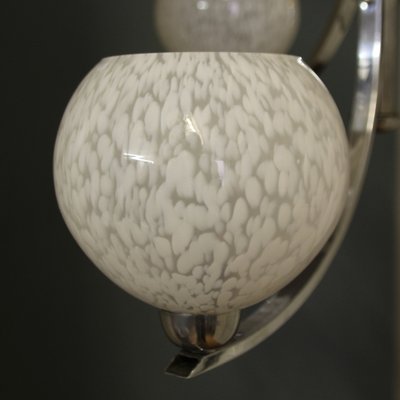 Chromed Ceiling Light, France, 1940s-SY-1124657