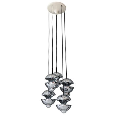 Chromed Chandelier from Kaiser Leuchten, Germany, 1960s-SPD-975829