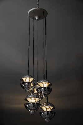 Chromed Chandelier from Kaiser Leuchten, Germany, 1960s-SPD-975829