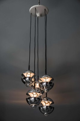 Chromed Chandelier from Kaiser Leuchten, Germany, 1960s-SPD-975829