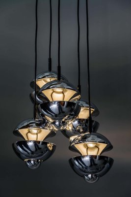 Chromed Chandelier from Kaiser Leuchten, Germany, 1960s-SPD-975829