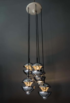 Chromed Chandelier from Kaiser Leuchten, Germany, 1960s-SPD-975829