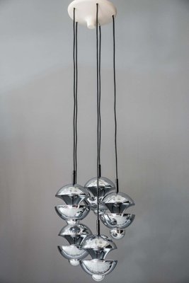 Chromed Chandelier from Kaiser Leuchten, Germany, 1960s-SPD-975829