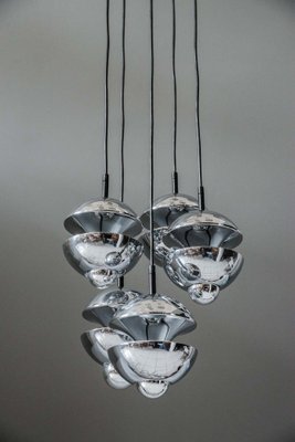 Chromed Chandelier from Kaiser Leuchten, Germany, 1960s-SPD-975829