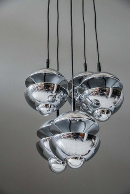 Chromed Chandelier from Kaiser Leuchten, Germany, 1960s-SPD-975829