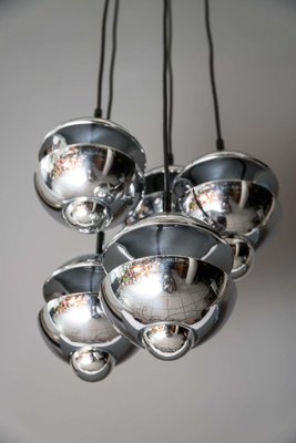 Chromed Chandelier from Kaiser Leuchten, Germany, 1960s-SPD-975829