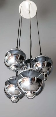 Chromed Chandelier from Kaiser Leuchten, Germany, 1960s-SPD-975829