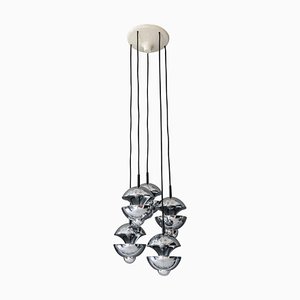 Chromed Chandelier from Kaiser Leuchten, Germany, 1960s-SPD-975829