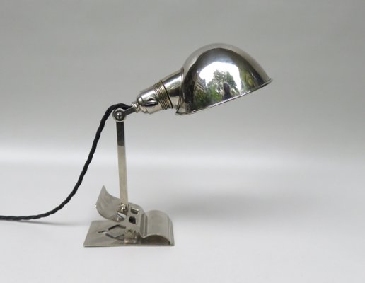 Chromed Clamping Lamp from Hala, 1930s-EY-1074317