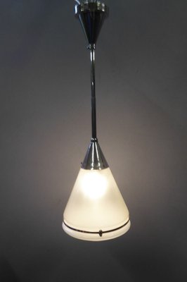 Chromed Conical Ceiling Lamp by Peter Behrens for Siemens, 1919-AWL-768009