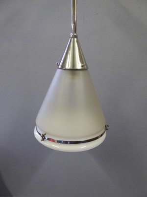 Chromed Conical Ceiling Lamp by Peter Behrens for Siemens, 1919-AWL-768009