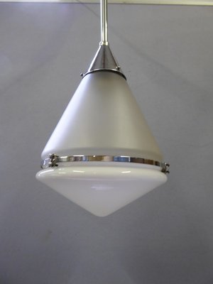 Chromed Conical Ceiling Lamp by Peter Behrens for Siemens, 1919-AWL-768009