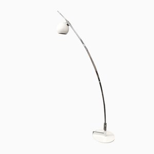 Chromed & Enamelled Metal Floor Lamp, Italy, 1970s-ZST-1254416